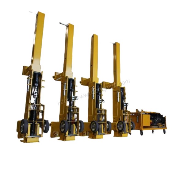 Transport 40ft Container Mobile Lifting System Hydraulic Support Legs with Container