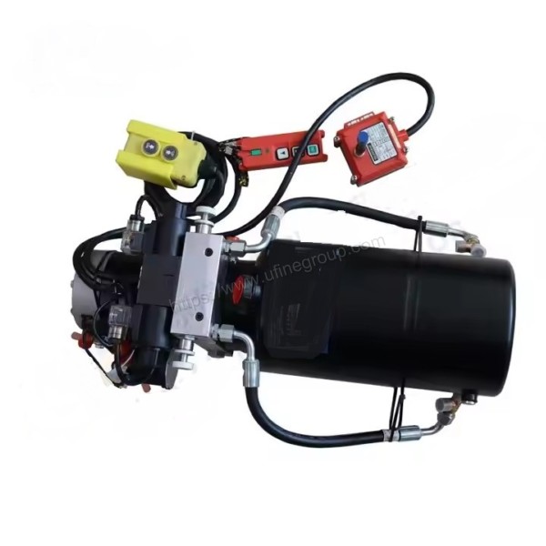 Double Acting 12 Volt Dc 24V 48V Electro Hydraulic Power Unit Remote Dump Trailer Hydraulic Pump