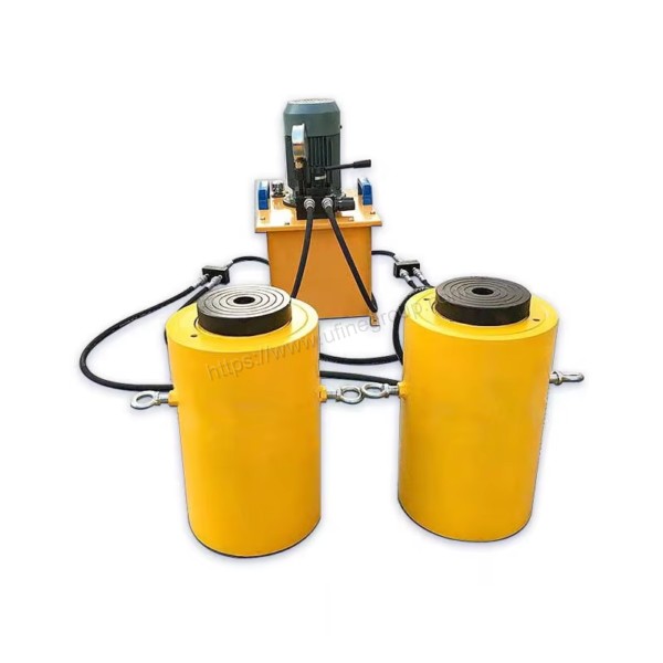 Single Acting 60 Ton Hollow Hydraulic Cylinder Jack Ram Power Jack Hollow Cylinder